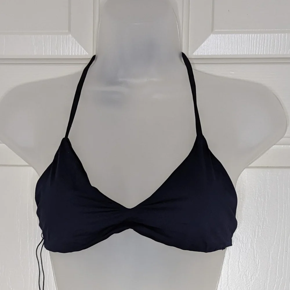 Nautica Women's‎ Swim Top Reversible Black / Navy Size 8 NWT